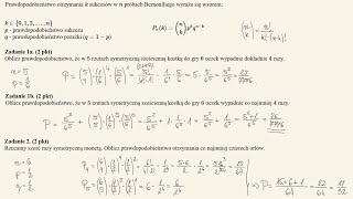 Prawdopodobieństwo - Schemat Bernoulliego - teoria i przykłady