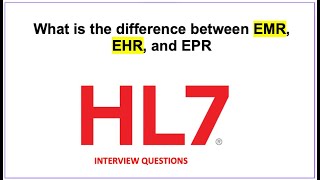 7 What is the difference between EMR Electronic Medical Record ,EHR Electronic Health Record and EPR