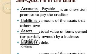 Self-Quiz: Accounting Vocabulary