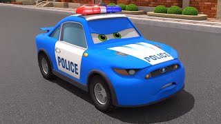 Полицейская Машинка и друзья - Привидение | Моторвиль - 3D Мультики про Машинки