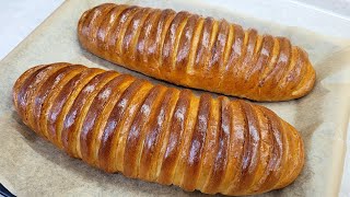 The fastest bread recipe🥖 Delicious and fluffy homemade bread!