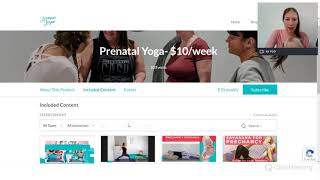 Online LIVE and pre-recorded Prenatal Yoga Classes DEMO