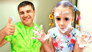 Nastya mắc lỗi và bố dạy cô những quy tắc ứng xử dành cho những đứa trẻ