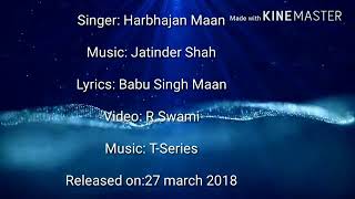 Kangan Full lyrical Song | Harbhajan Mann | Jatinder Shah | Latest Song 2018 || Bolly song
