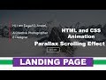 Create Animated Landing Page with Parallax Scrolling Effect using HTML, CSS & JavaScript Plugin
