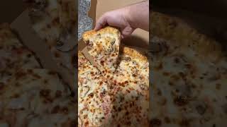 Trying Dominos Garlic Stuffed Crust Pizza #food #pizza #shorts