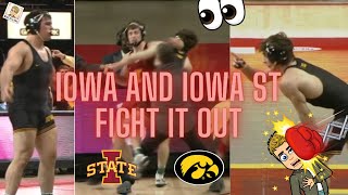 Fists Flying in Ames? Iowa vs Iowa State Wrestling got Physical!