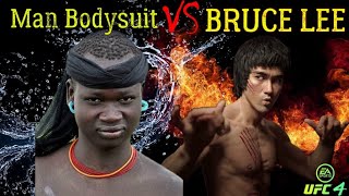 Bruce Lee vs. Man Bodysuit - EA sports UFC 4 - CPU vs CPU
