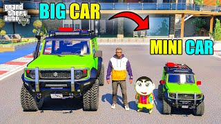 Franklin \u0026 Shinchan Make His Suzuki Jimny Car into Mini Car in GTA 5 | JNK GAMER