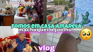 💕ORGANIZEI A CASA+LAVEI ROUPA/FUI EM CASA AMARELA/MACHUQUEI O JOELHO. #viralvideo