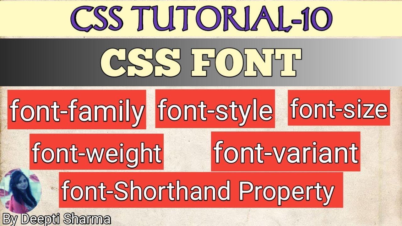 CSS Font | Font-family | Font-style | Font-size | Font-weight | Font ...