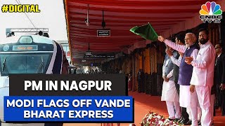 PM Modi Flags Off Nagpur-Bilaspur Vande Bharat Express | #Digital | CNBC-TV18