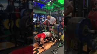 Larry Wheels benching 675 pounds biggest bench of his life #shorts #larrywheels #gym #powerlifting