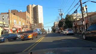 Driving in New Jersey, USA | Union City to West New York | Then to Weehawken