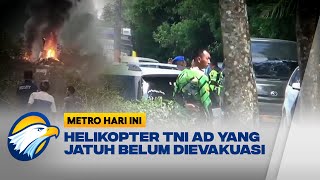 Menunggu Investigasi, Helikopter TNI AD yang Jatuh Belum Dievakuasi