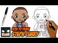 How to Draw Steph Curry | Golden State Warriors