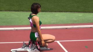 日本学生陸上 Women 400mH 準決勝1組 2013.6.22