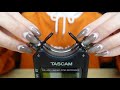 【asmr】notalking ・tascam dr 40xマイクを触る心地の良い音【睡眠用】