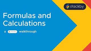 Formulas and Calculations in Stackby