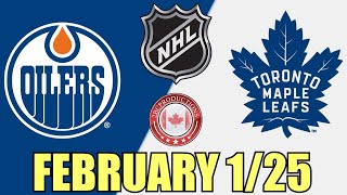 Toronto Maple Leafs vs Edmonton Oilers FEB 1 25 w/Superbman