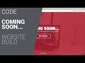 Build a website :: Coming soon page :: HTML5 & CSS3