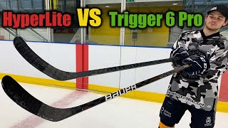 CCM Ribcor Trigger 6 Pro vs Bauer Vapor HyperLite Hockey Stick Review