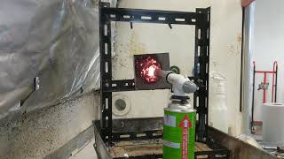 Burn test for chitosan/expandable graphite flame retardant formulation