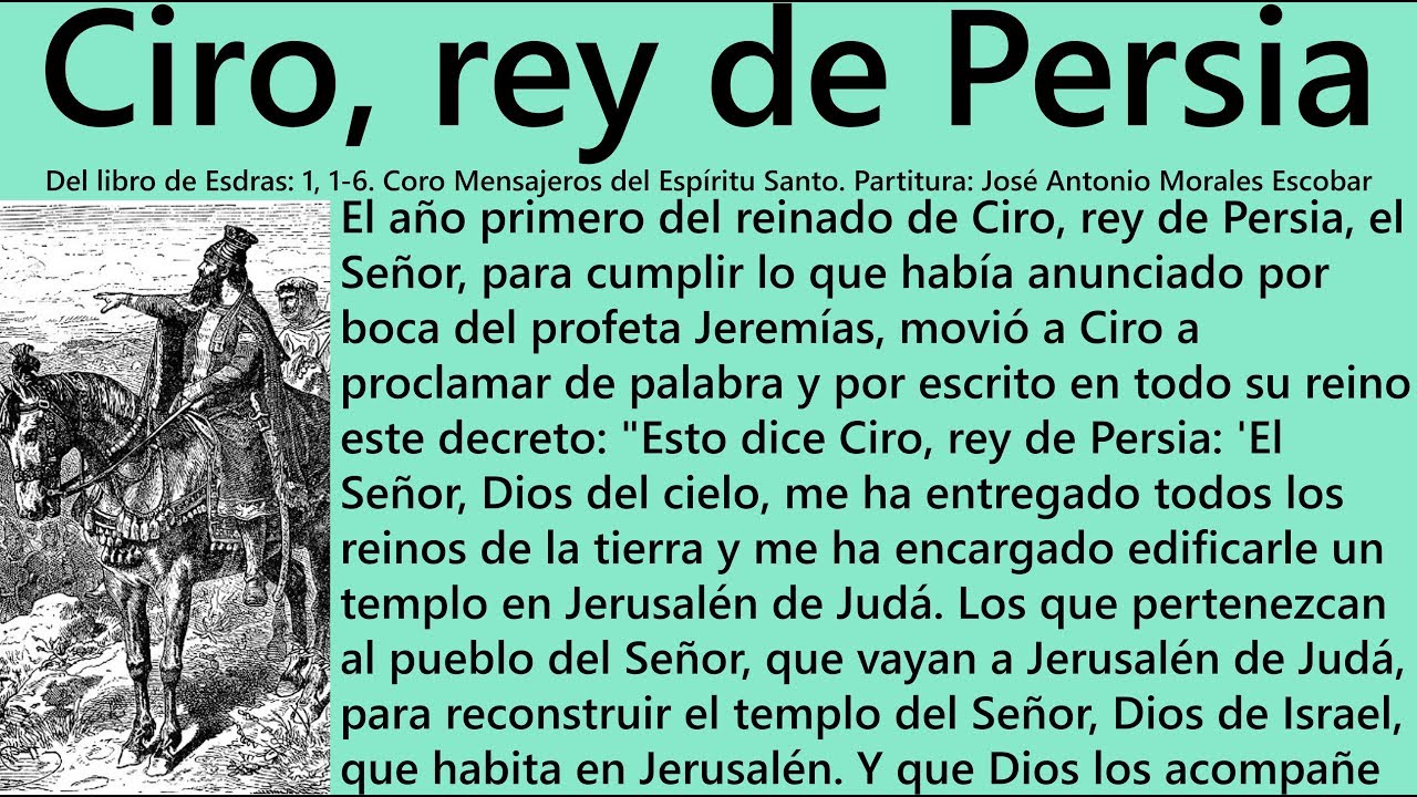 Ciro Rey De Persia - YouTube