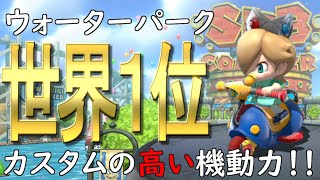 ウォーターパーク世界１位のカスタムを使って初っ端１位をキめる！！ #44【マリオカート8デラックス】