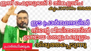 ഈ പ്രാർത്ഥനയിലൂടെ നിന്റെ തെറ്റുകൾ തിരുത്തപ്പെടുന്നു | kripasanam | jesus | fr. mathewvaliyaparambil