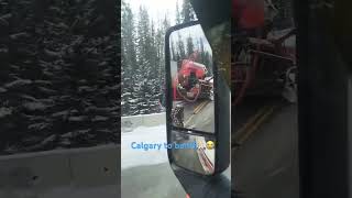 Horrible accident on Trans-canada highway #calgary #canada #truck  #accident #weather #cold #yyc