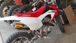 2014 Honda CRF125F Full FMF exhaust Revs