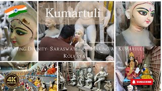 Crafting Divinity: Saraswati Idol Making at Kumartuli, Kolkata | 4K | Shutterbug in Norway