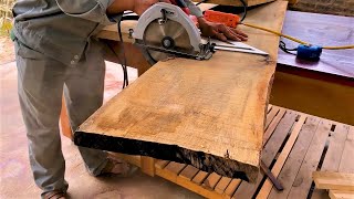 Perfect Ingenious Carpentry Skills & Techniques Woodworking // Fastest Building A Fire Wood Desk