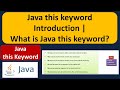 Java this keyword Introduction | What is Java this keyword? | Java Tutorial