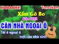 [ Xẩm Gõ Bo ] Căn Nhà Ngoại Ô Karaoke Nhạc Sống Tone Nam - A#m ( BẢN HAY NHẤT ) - Tình Trần Organ