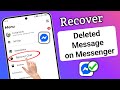How to Recover Deleted Messages on Messenger (2025 Tutorial)