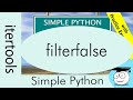 Filter false | Iterators | Simple Python Tutorials | #Shorts
