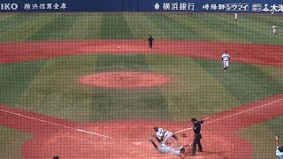 2016/5/8　大迫光之介 （横浜商科大学）　9回2死から逆転サヨナラ二塁打！   神奈川工科大学戦    3年春