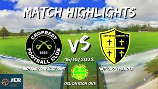 Cropredy Devs vs Abingdon Abbots - MATCH HIGHLIGHTS 15/10/2022