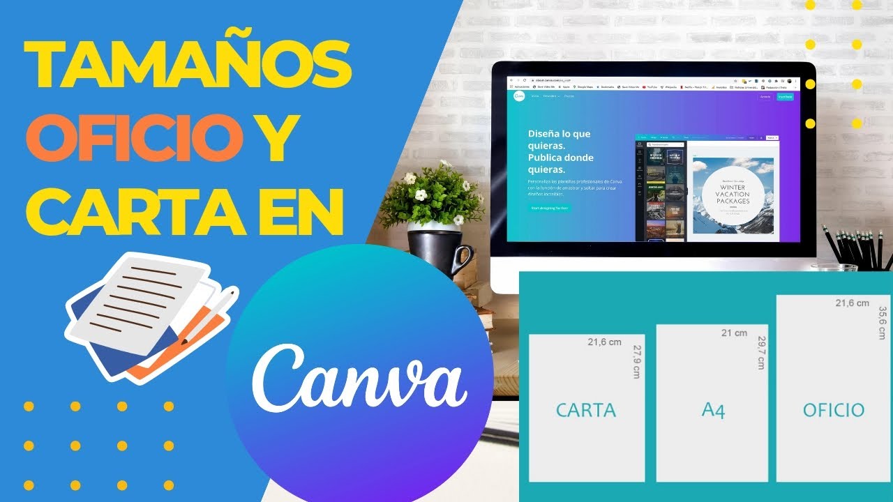 Crea En Tamaño A4, Carta, Oficio Y Legal En Canva Rápido - YouTube