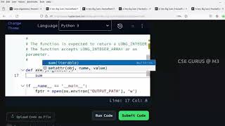 4.A very Big sum in python
