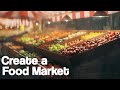 Create a Food Market in Blender - Art Tutorial Breakdown