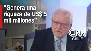 Máximo Pacheco, presidente de Codelco, analiza acuerdo de la empresa con Anglo American