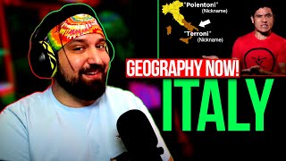 American Reacts to ITALY! | Geography Now! ITALY