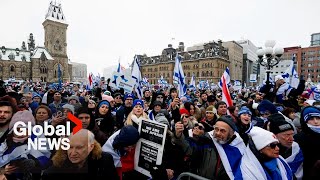 Rally for Jewish solidarity in Canada falls short after would-be participants left waiting for buses