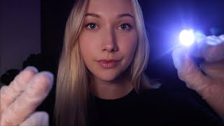 ASMR Dark Room EYE Exam | Bright Light Triggers & Up-Close Gentle Whispers