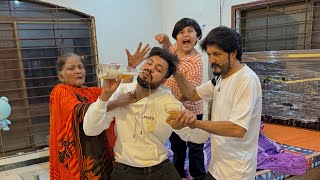 Fake drunk prank with papa and dado 😳 || papa or Dado ny Anas Bhai ko bht mara 😭 ||