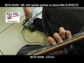 beta aivin me100 pedale guitare et basse multi effects.mov