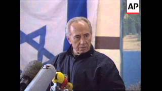 LEBANON: SHIMON PERES VISITS ISRAEL'S SELF DECLARED SECURITY ZONE